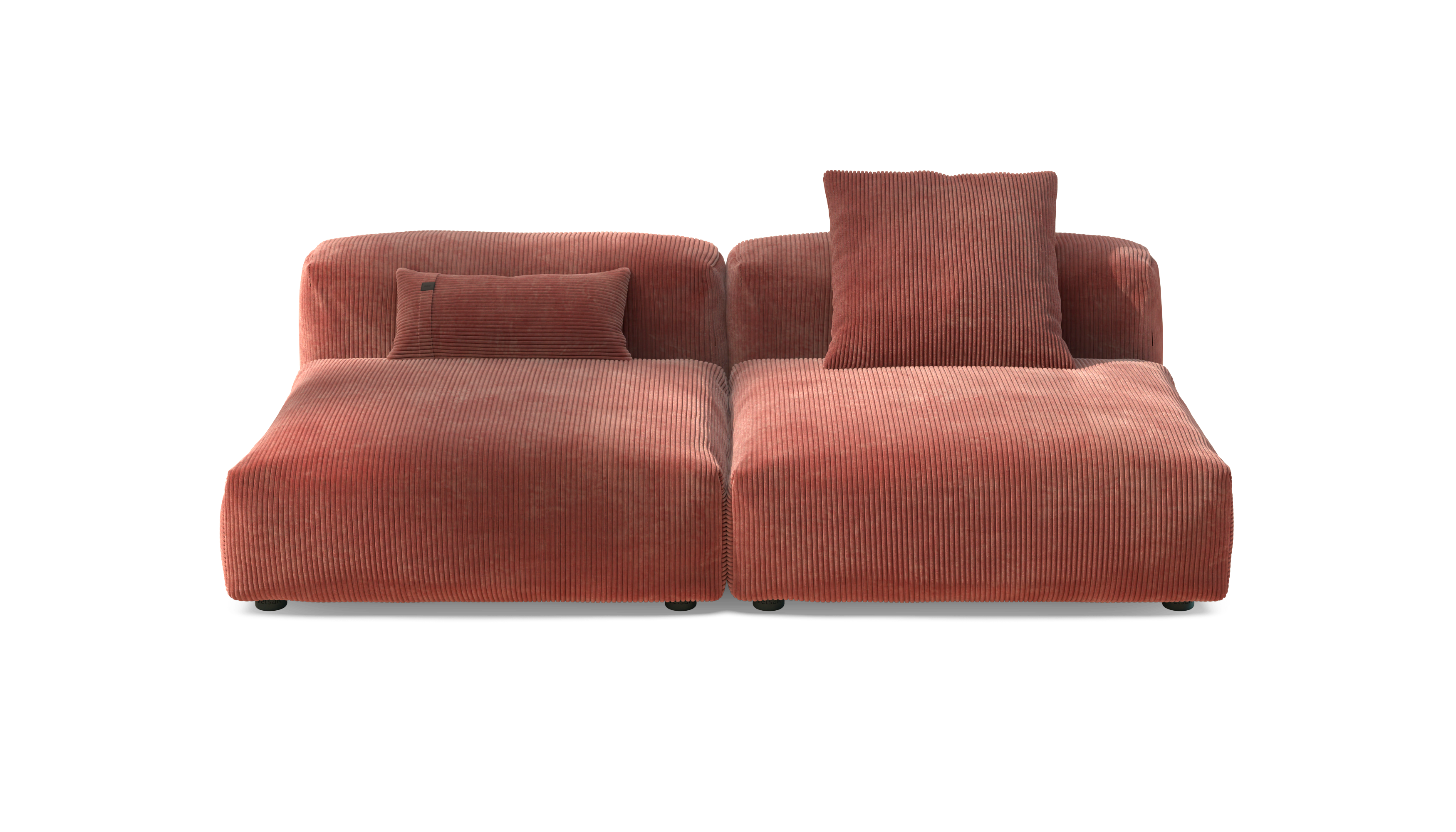 vetsak Set 01 Large divano modulare Brick Cord Velour 210x115