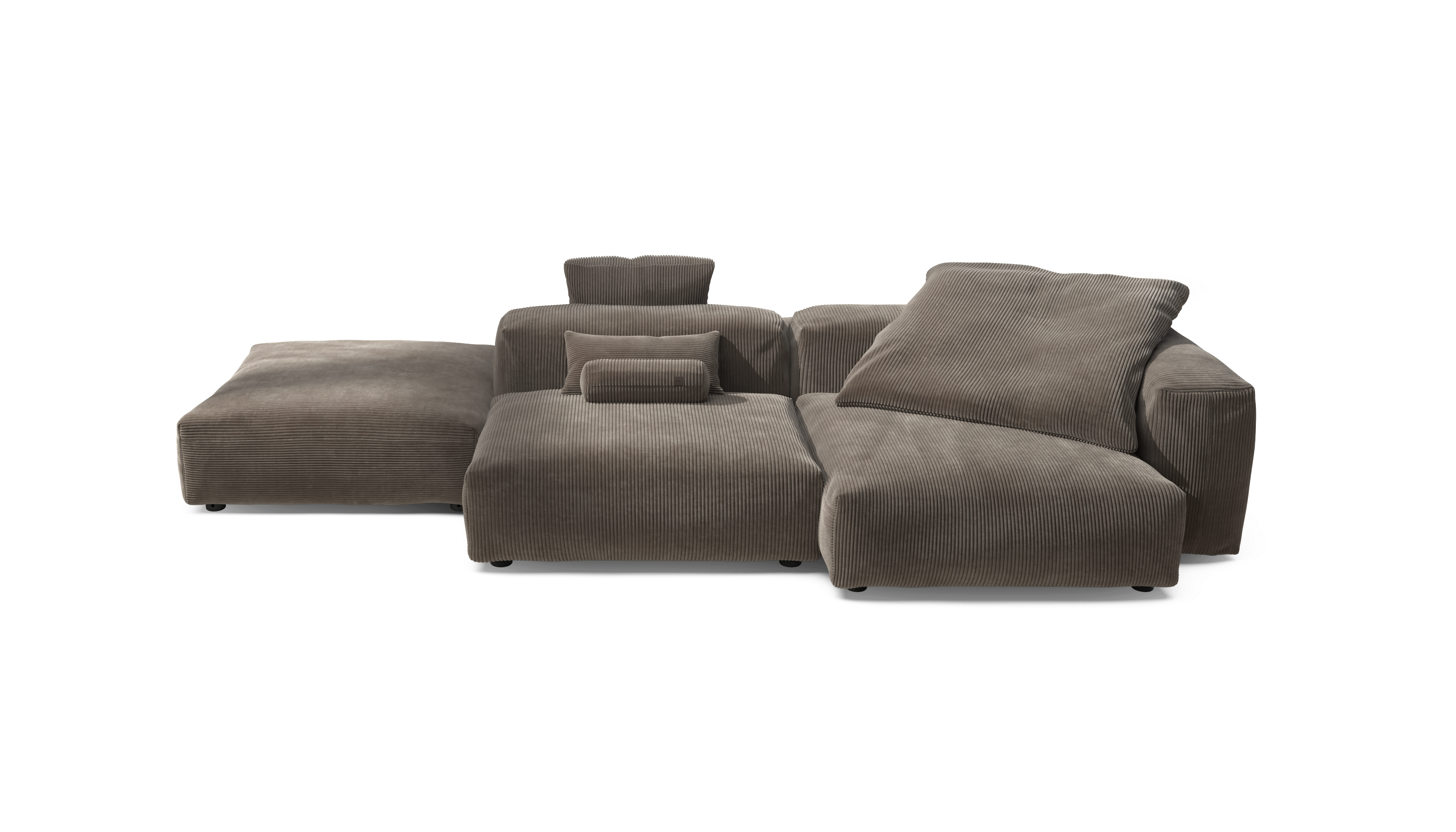 vetsak Sofa Set 09 The Island divano 6 posti Cord Velour Mocha