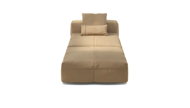 vetsak Set 07 Sun Lounger divano pelle beige 2 posti