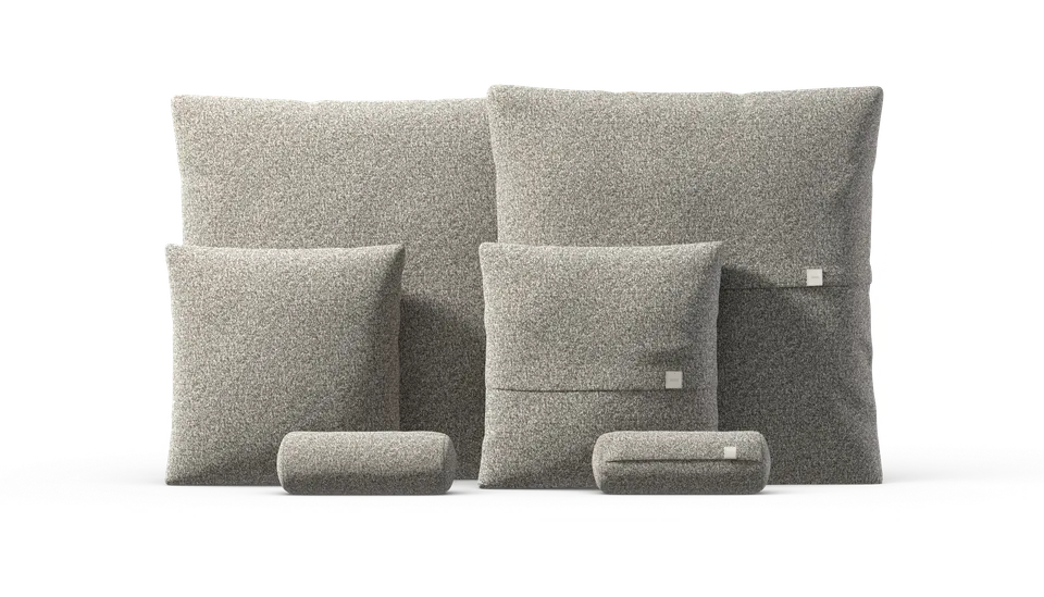 vetsak Pillow Set 3 set cuscini Pebble platino 6 pezzi