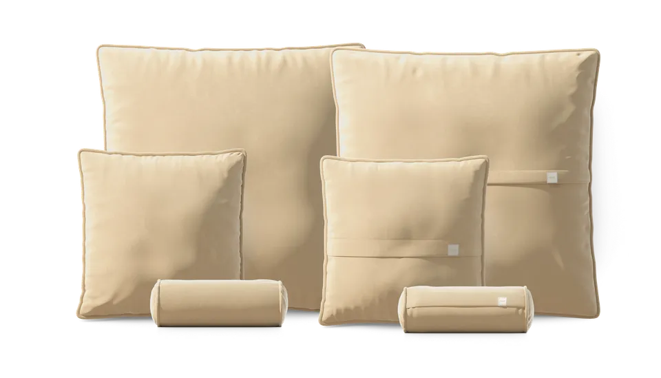 vetsak Pillow Set 3 set 6 cuscini crema in suave