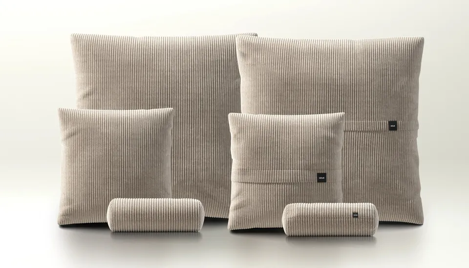 Vetsak Pillow Set 3 set 3 cuscini platino velluto