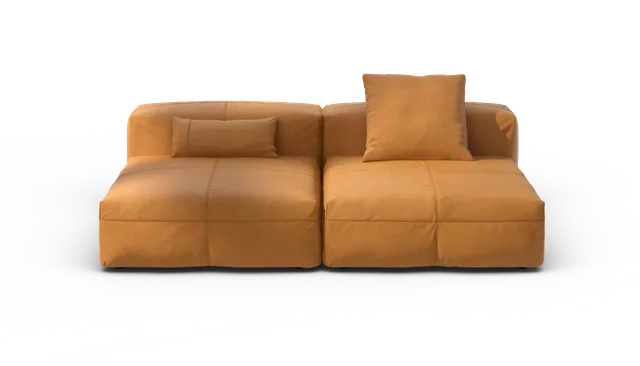 vetsak Sofa Set 01 Large divano modulare pelle marrone