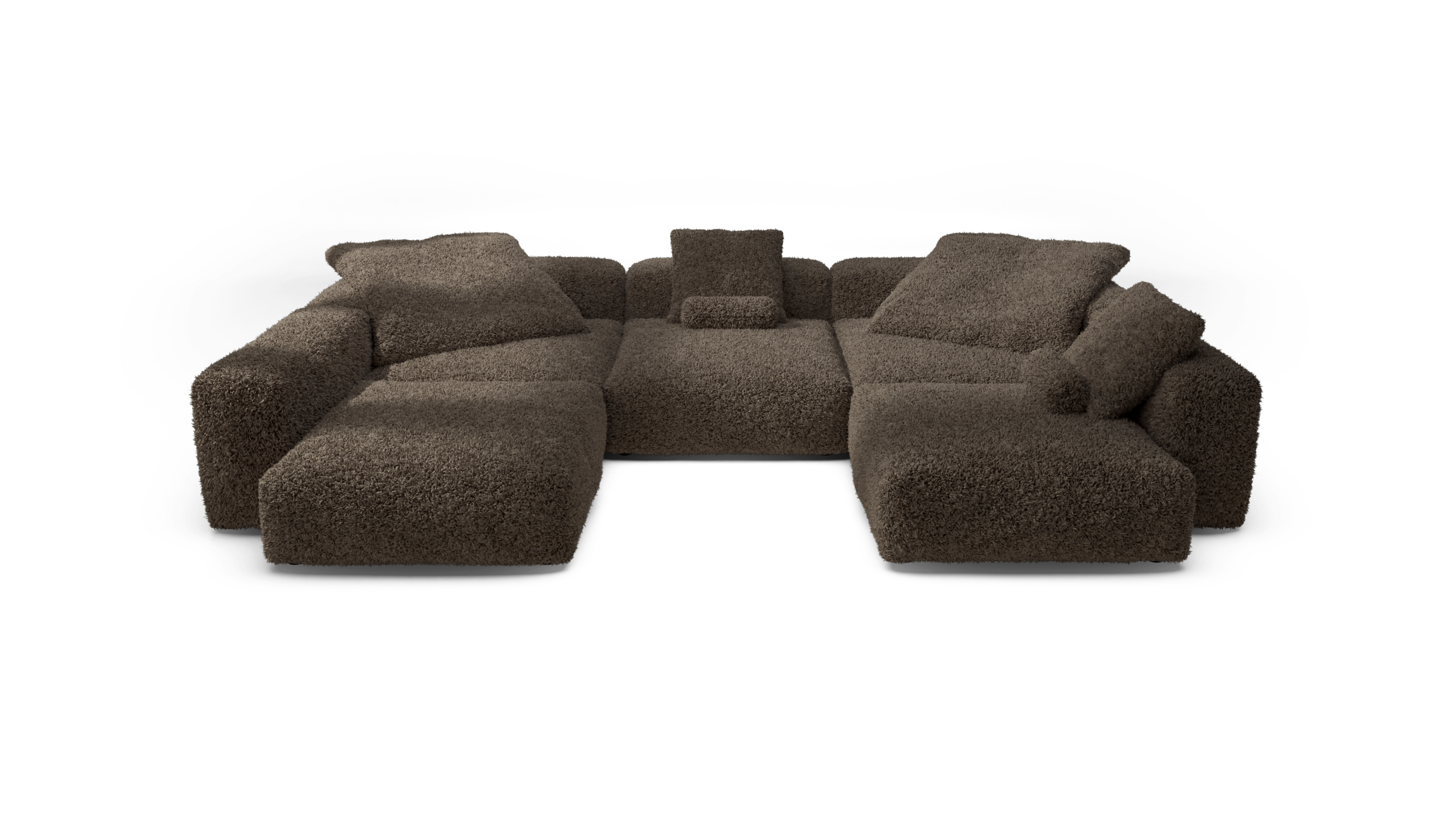 vetsak Sofa Set 06 divano angolare 6,5 posti cacao