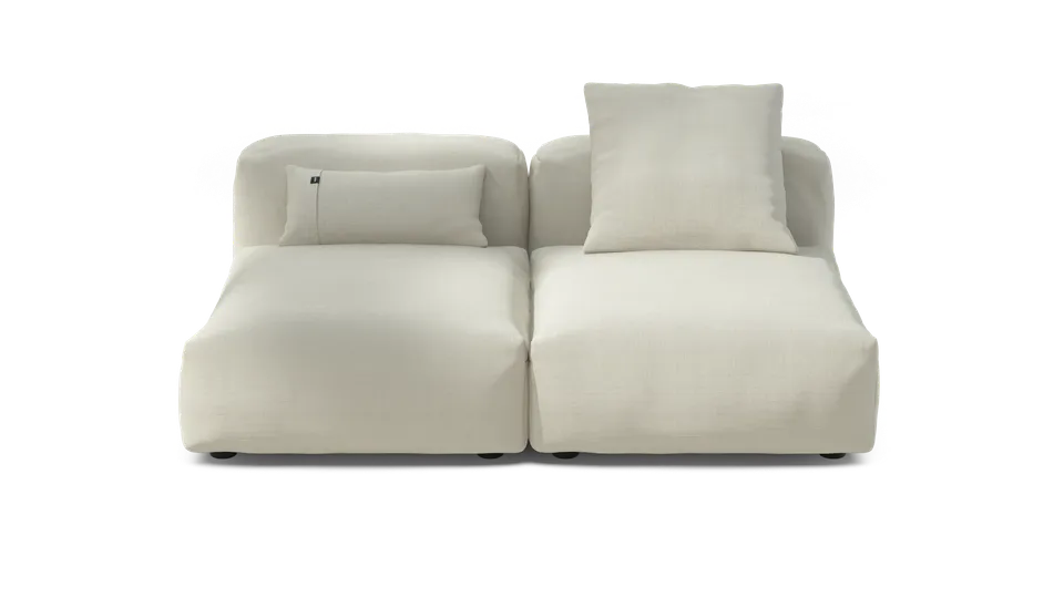 vetsak Sofa Set 01 Medium divano crema in pique