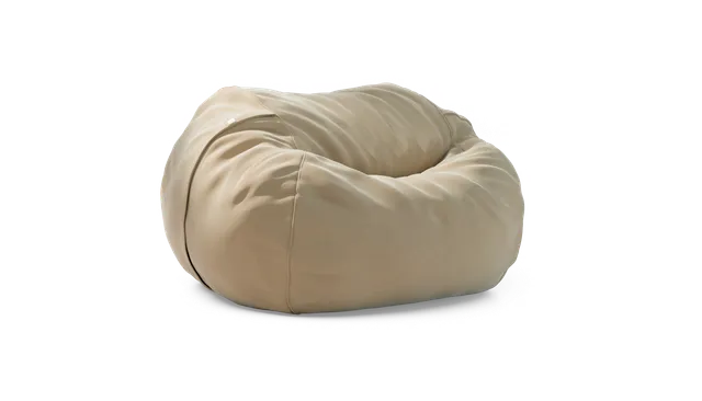 vetsak Beanbag Large fodera pouf Suave crema sfoderabile