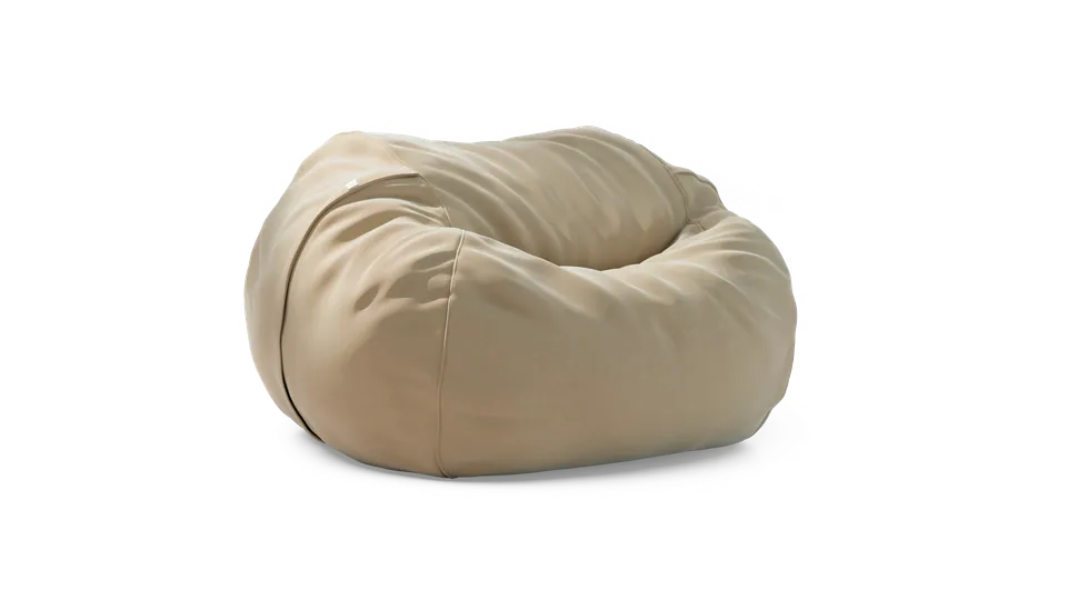 Vetsak Beanbag Large pouf crema in tessuto suave