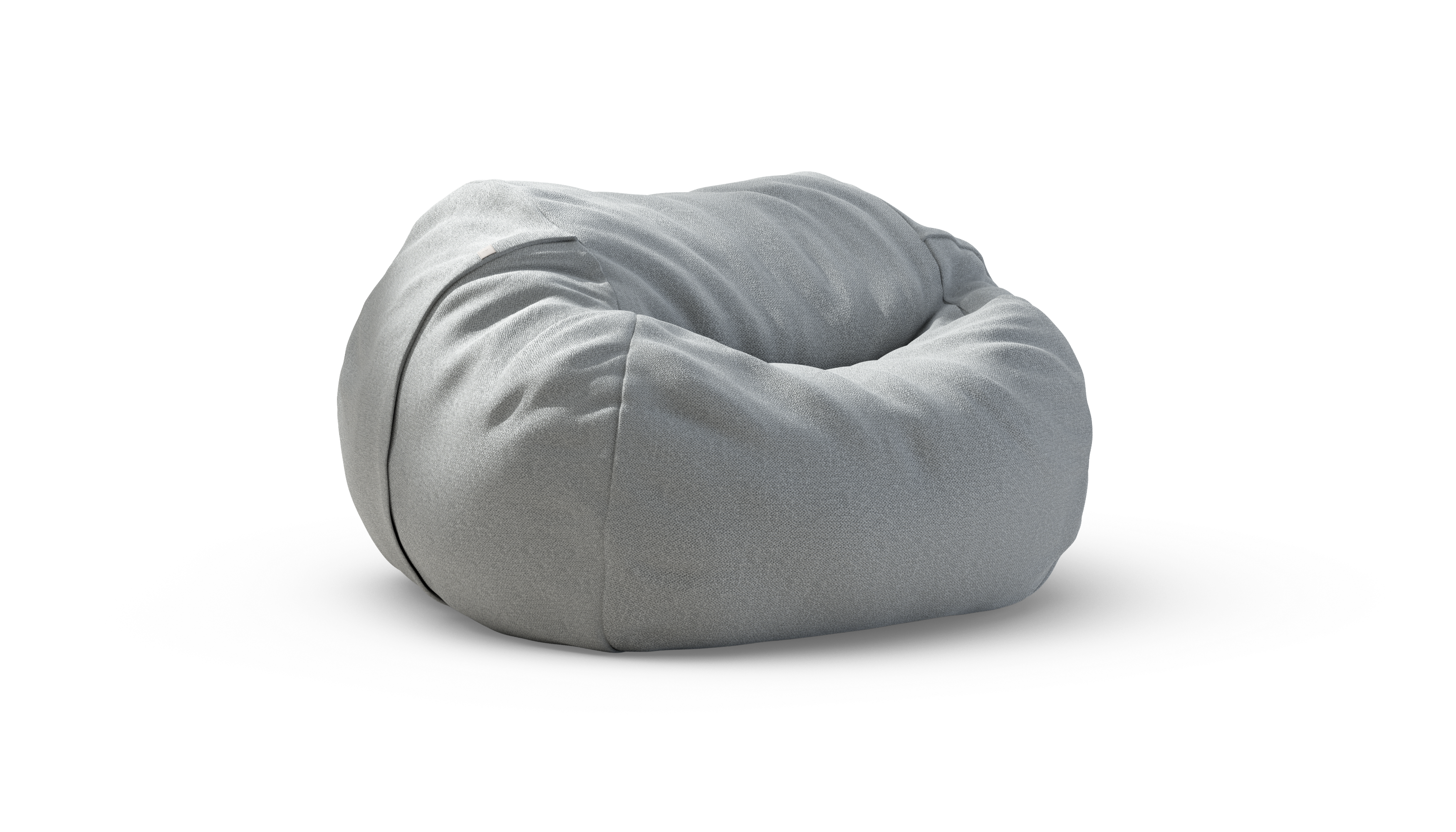 vetsak Large fodera pouf Ridge Limestone sfoderabile