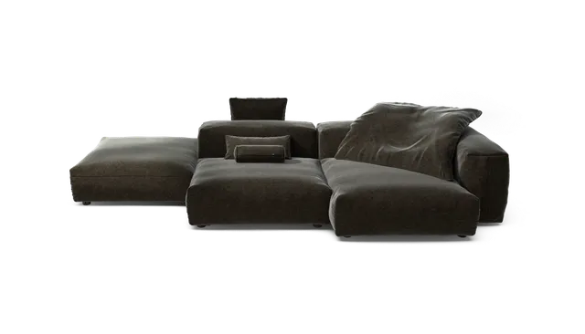 Vetsak Set 09 Island Suave divano modulare antracite 346 cm