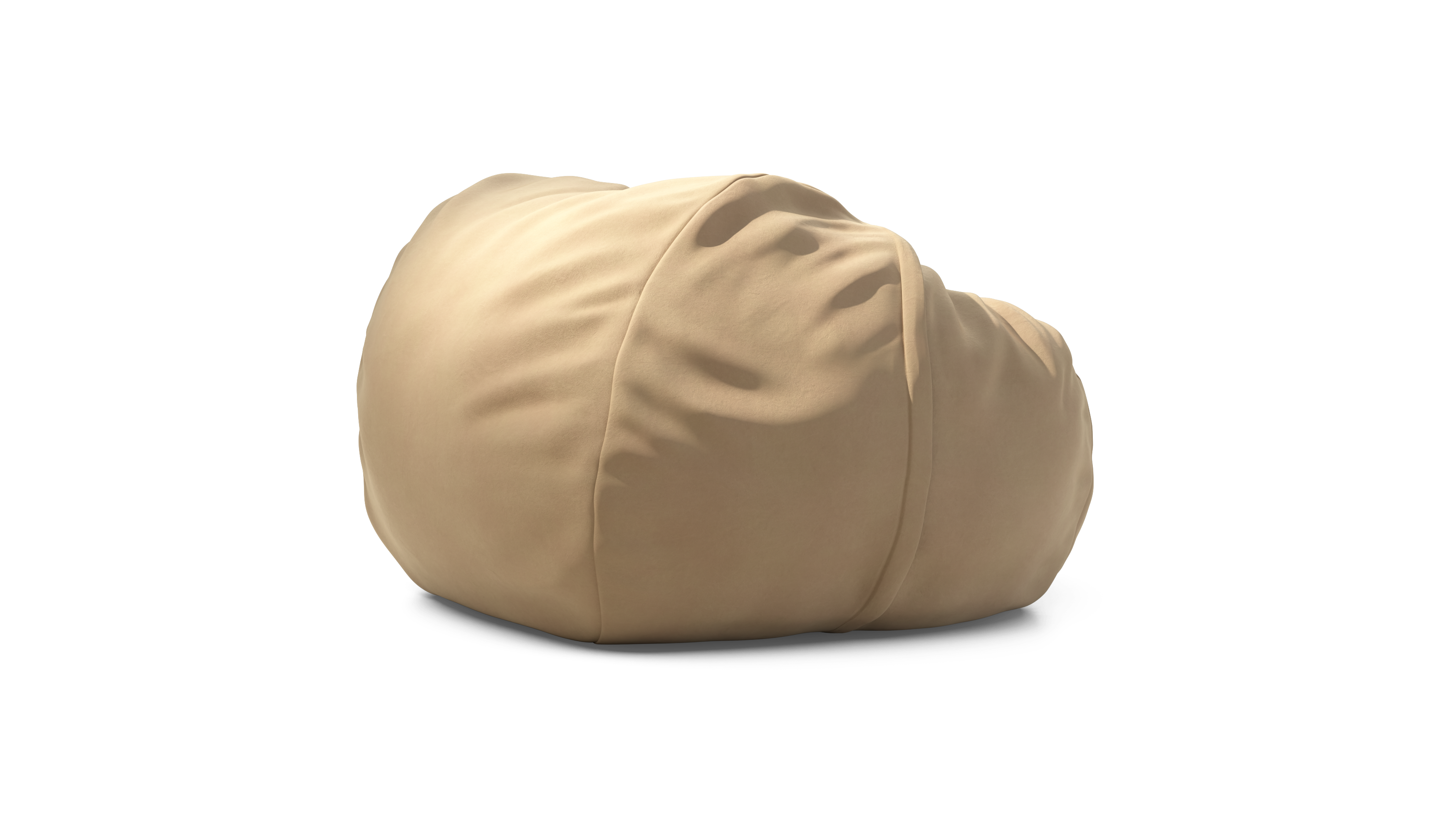 vetsak Pouf Large pouf pelle beige