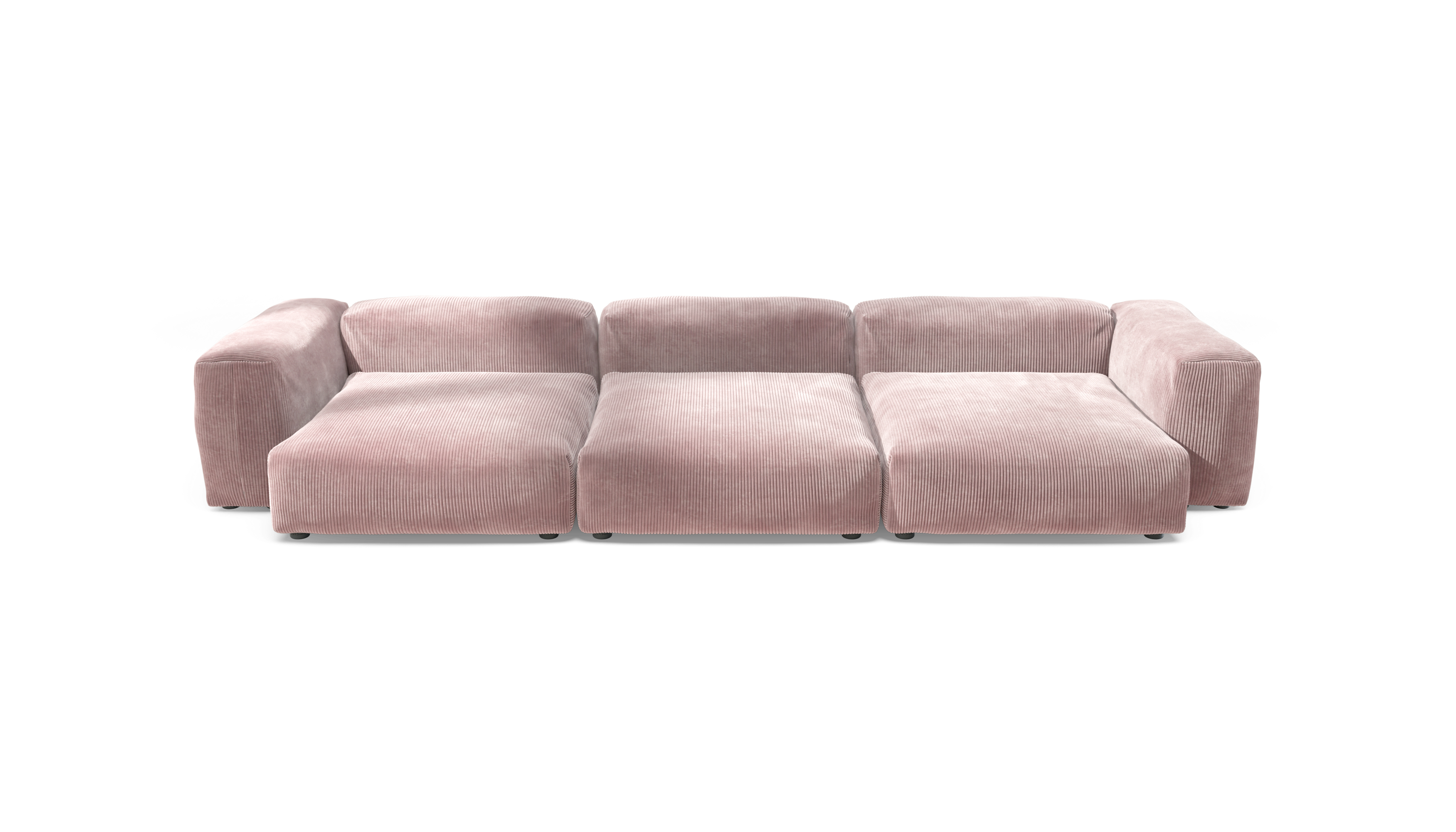 vetsak Sofa Set 05 divano 5 posti velluto blossom 377x136