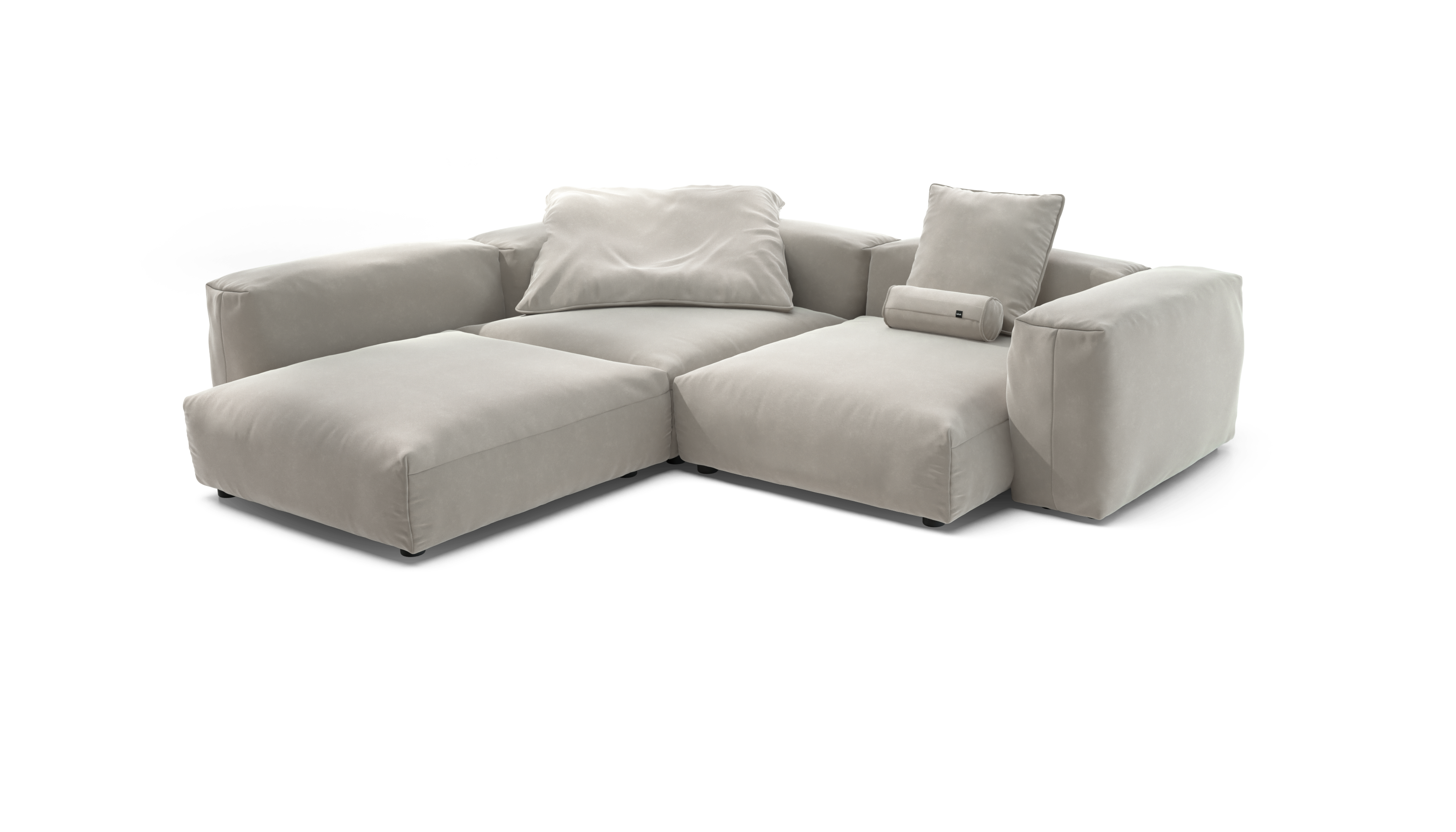 vetsak Set 05 divano modulare Suave clay 5 posti