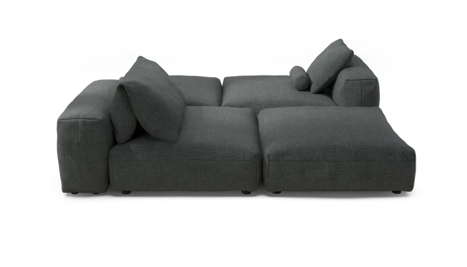 vetsak Sofa Set 08 Daybed divano esterno grigio scuro