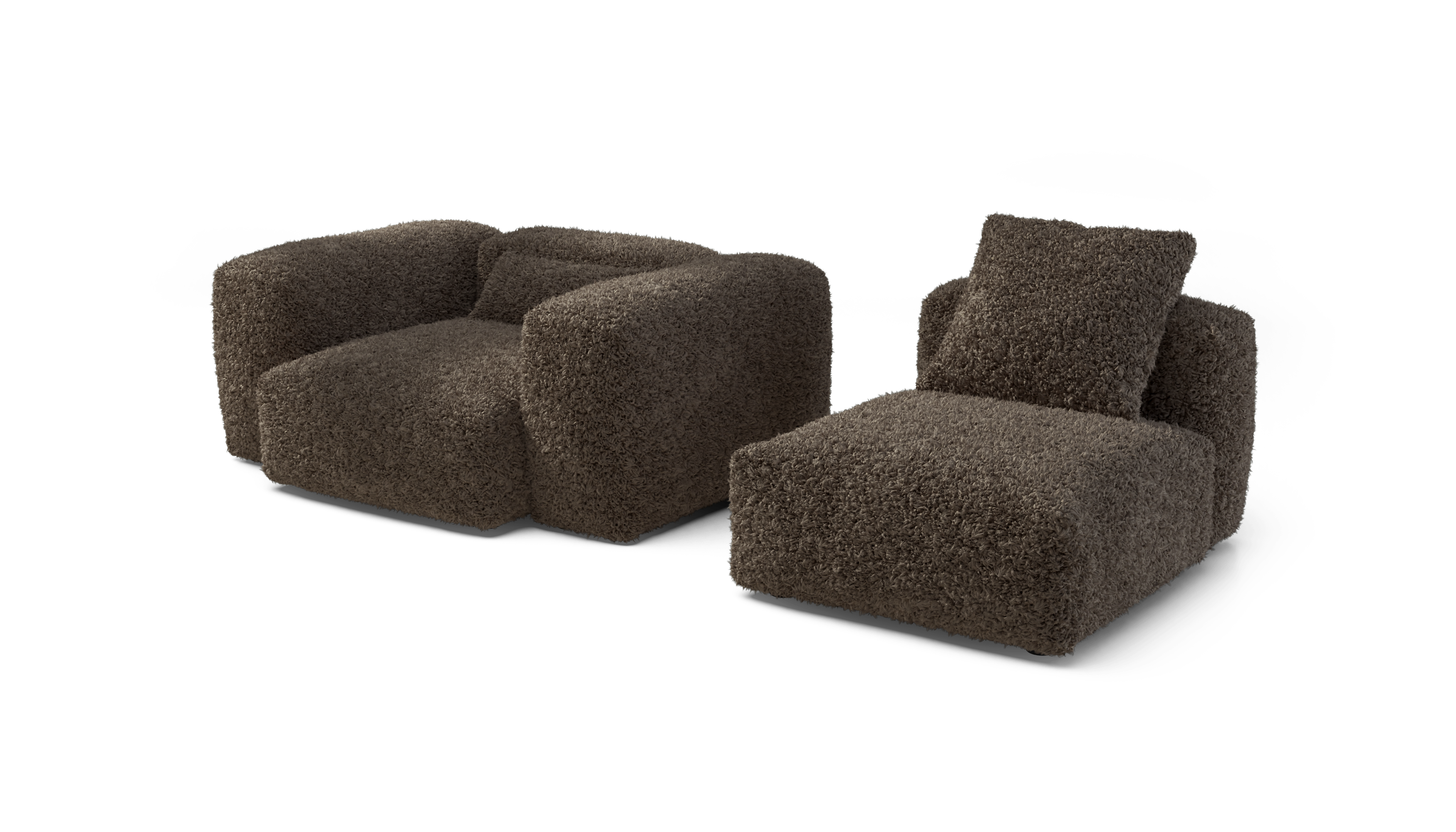 Vetsak Sofa Set 02 Medium divano cacao doodle