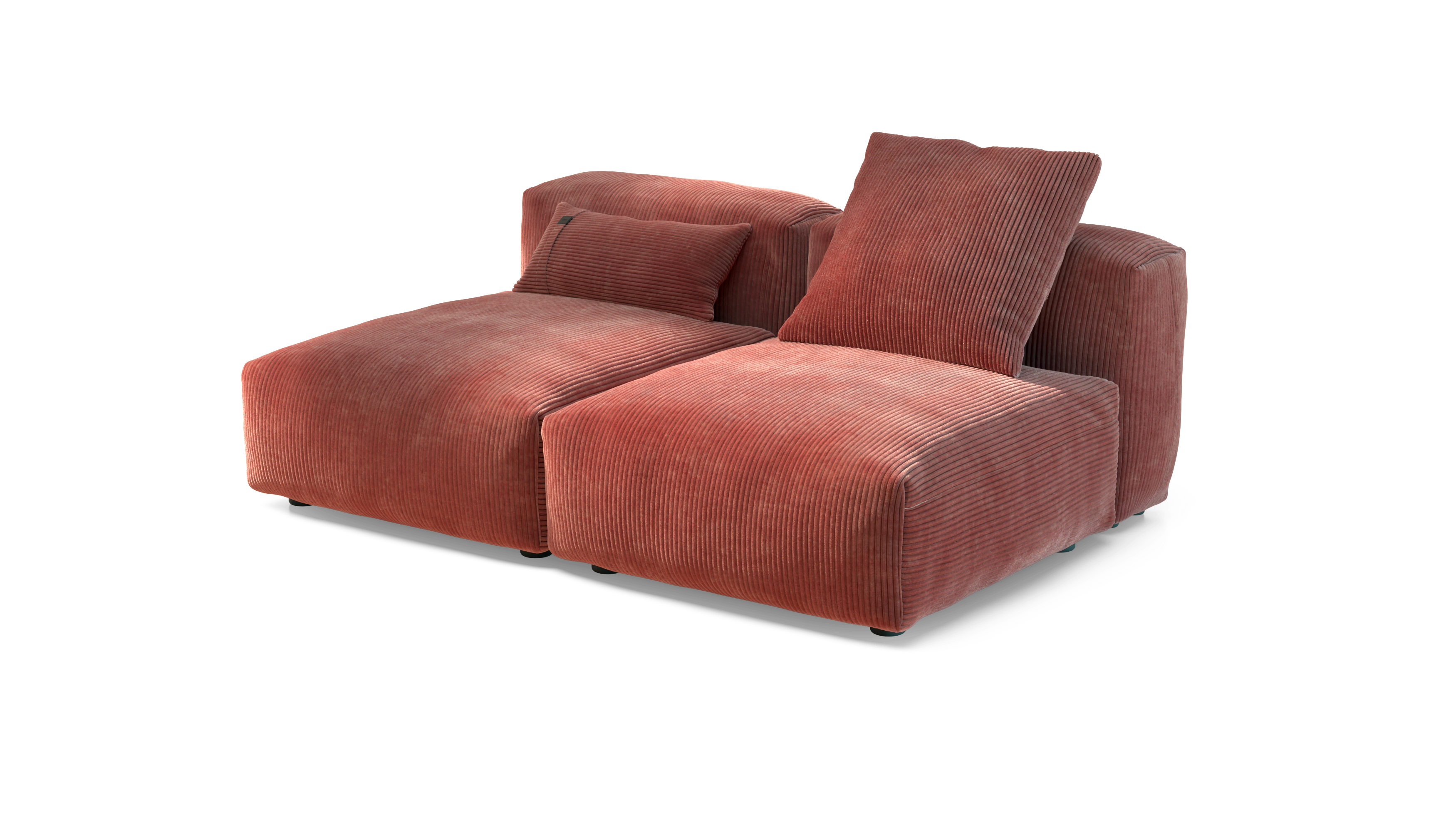 vetsak Sofa Set 01 Medium divano velluto brick