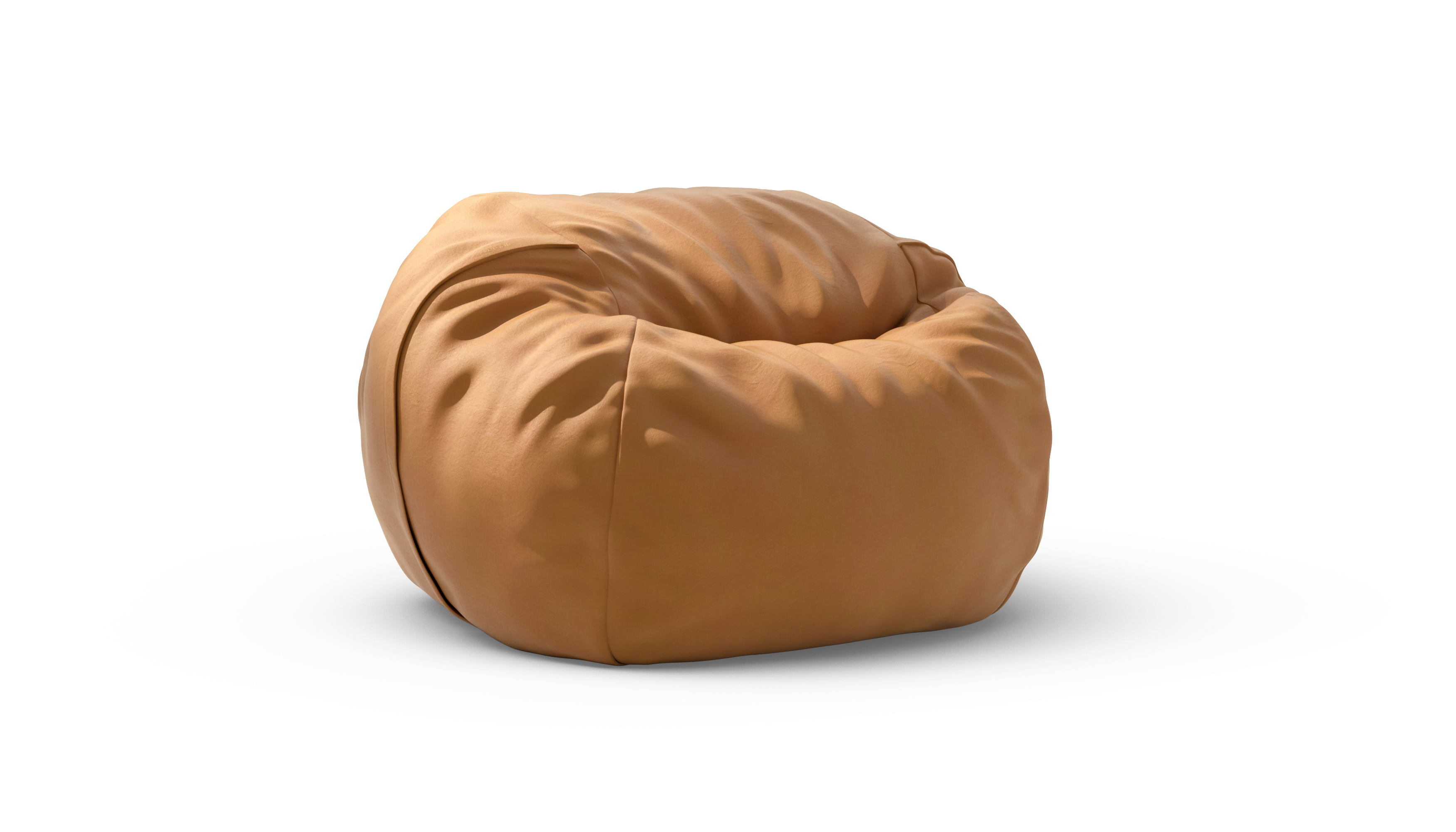 Vetsak Beanbag Medium pouf pelle marrone sfoderabile
