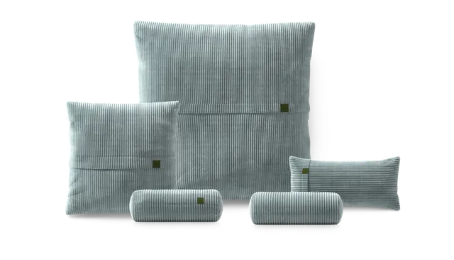vetsak Pillow Set 4 set cuscini cord velour menta