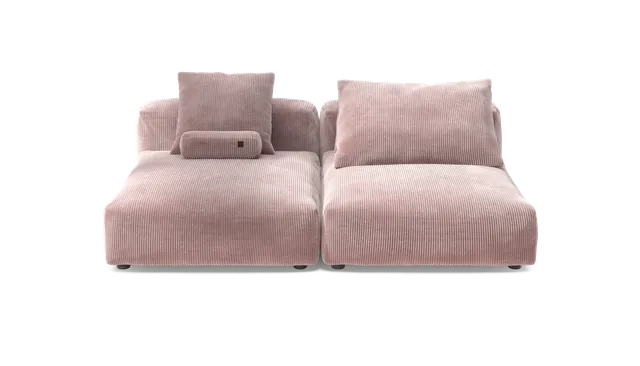 vetsak Sofa Set 01 XLarge divano 4 posti velluto rosa