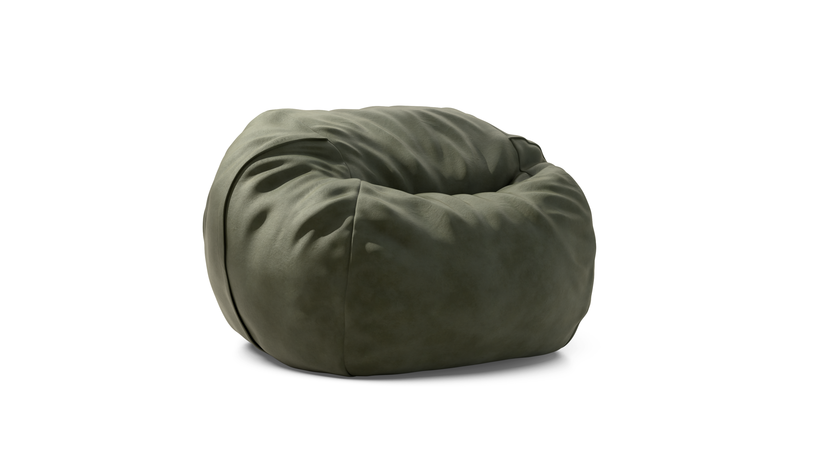 vetsak Pouf Medium pouf pelle oliva seduta profonda
