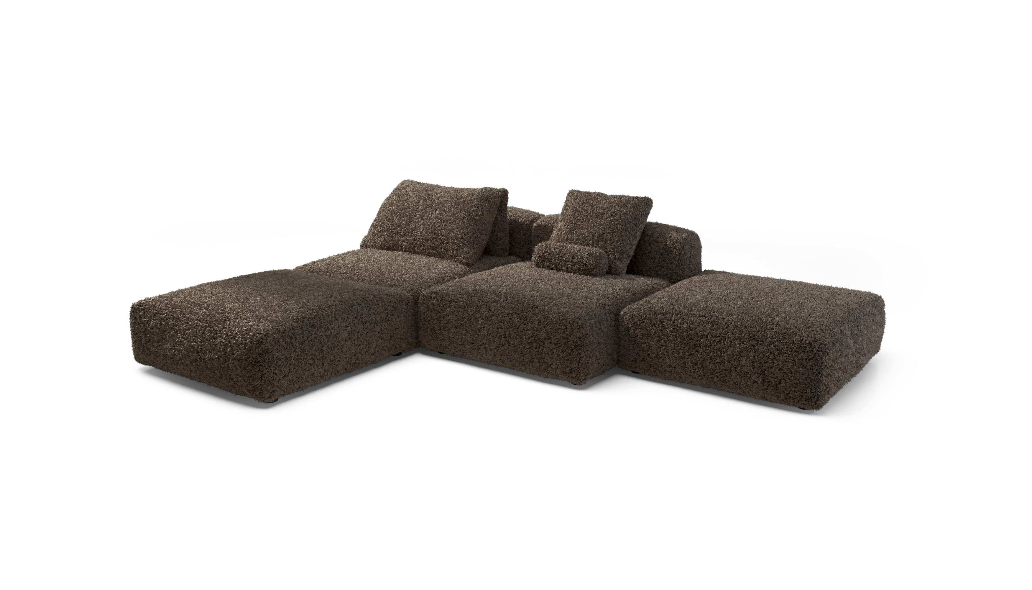 vetsak Sofa Set 08 Daybed divano modulare cacao