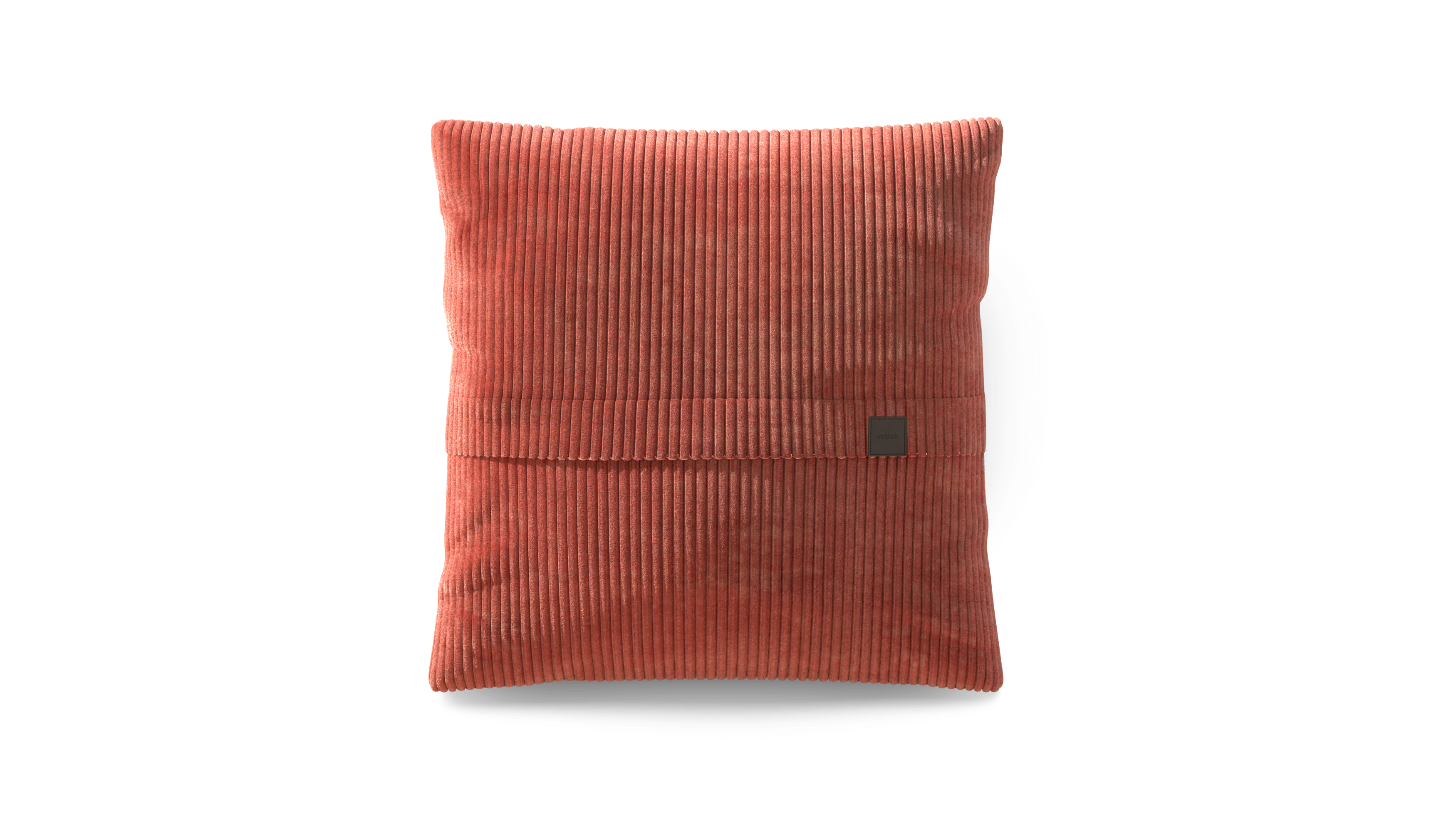 vetsak Big Pillow Cord Velour cuscino mattone