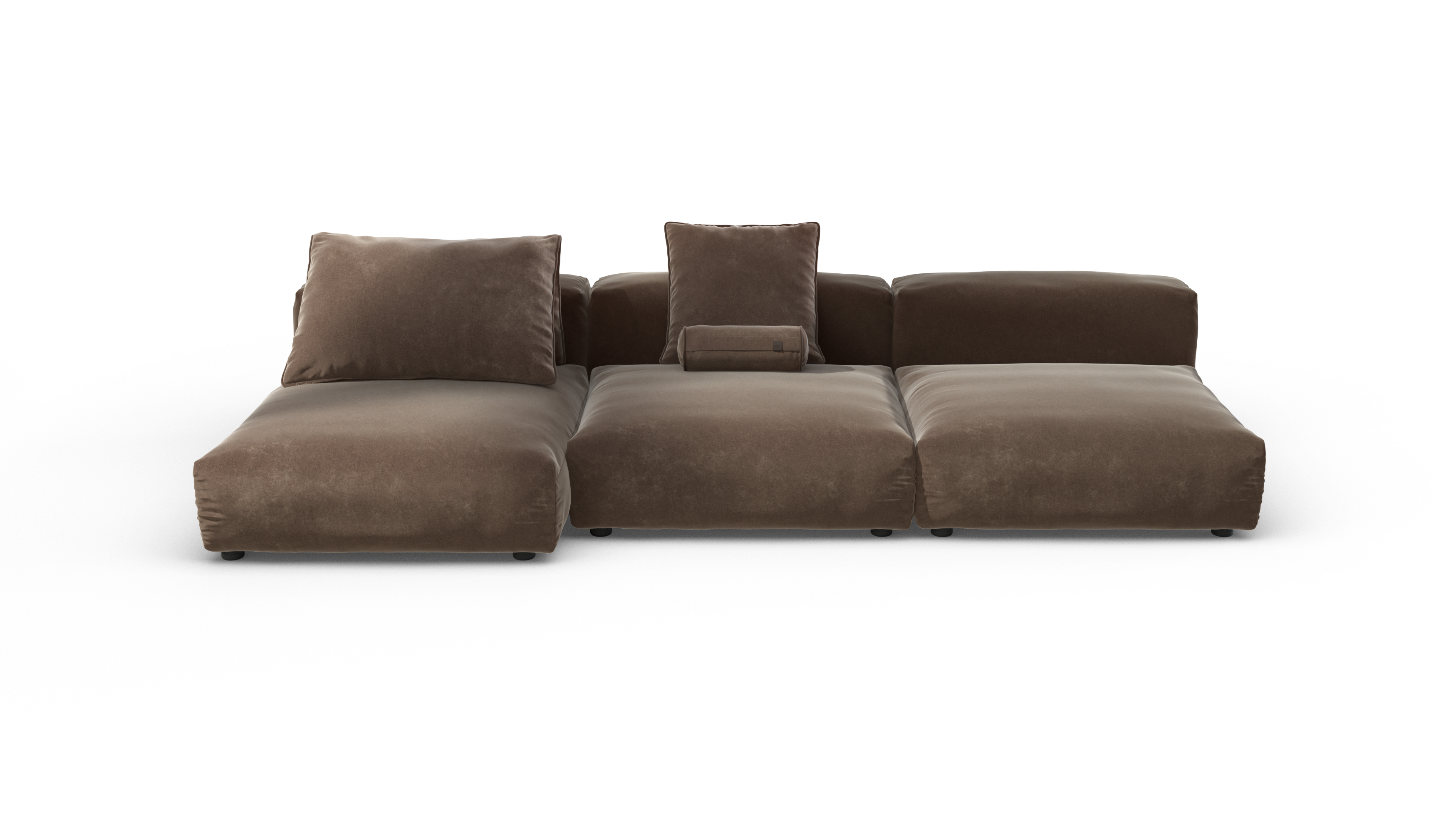Vetsak Set 04 Suave divano modulare 5 posti espresso 315 cm