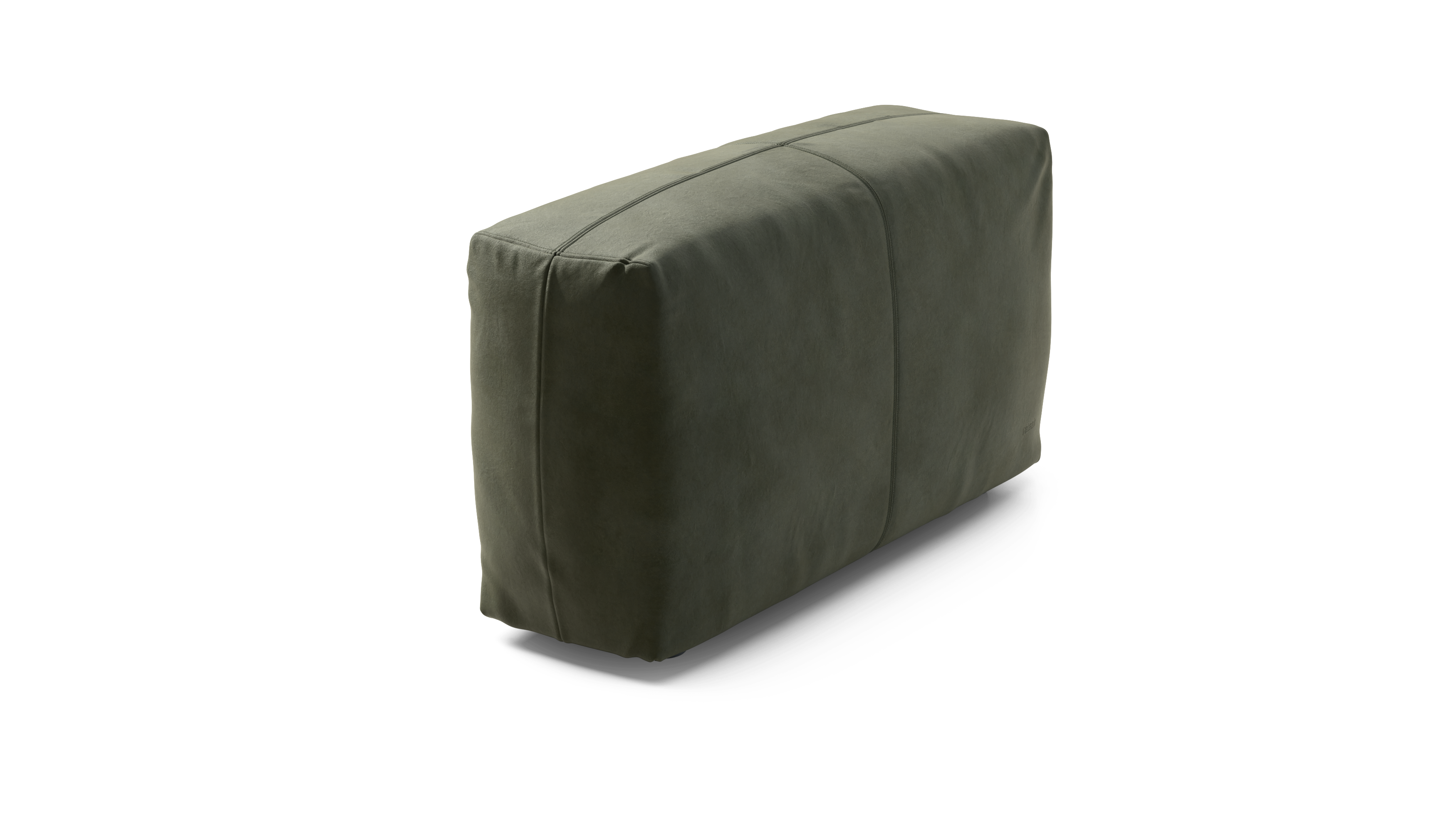 vetsak Cover Sofa Side Large fodera Leather Olive 105x31