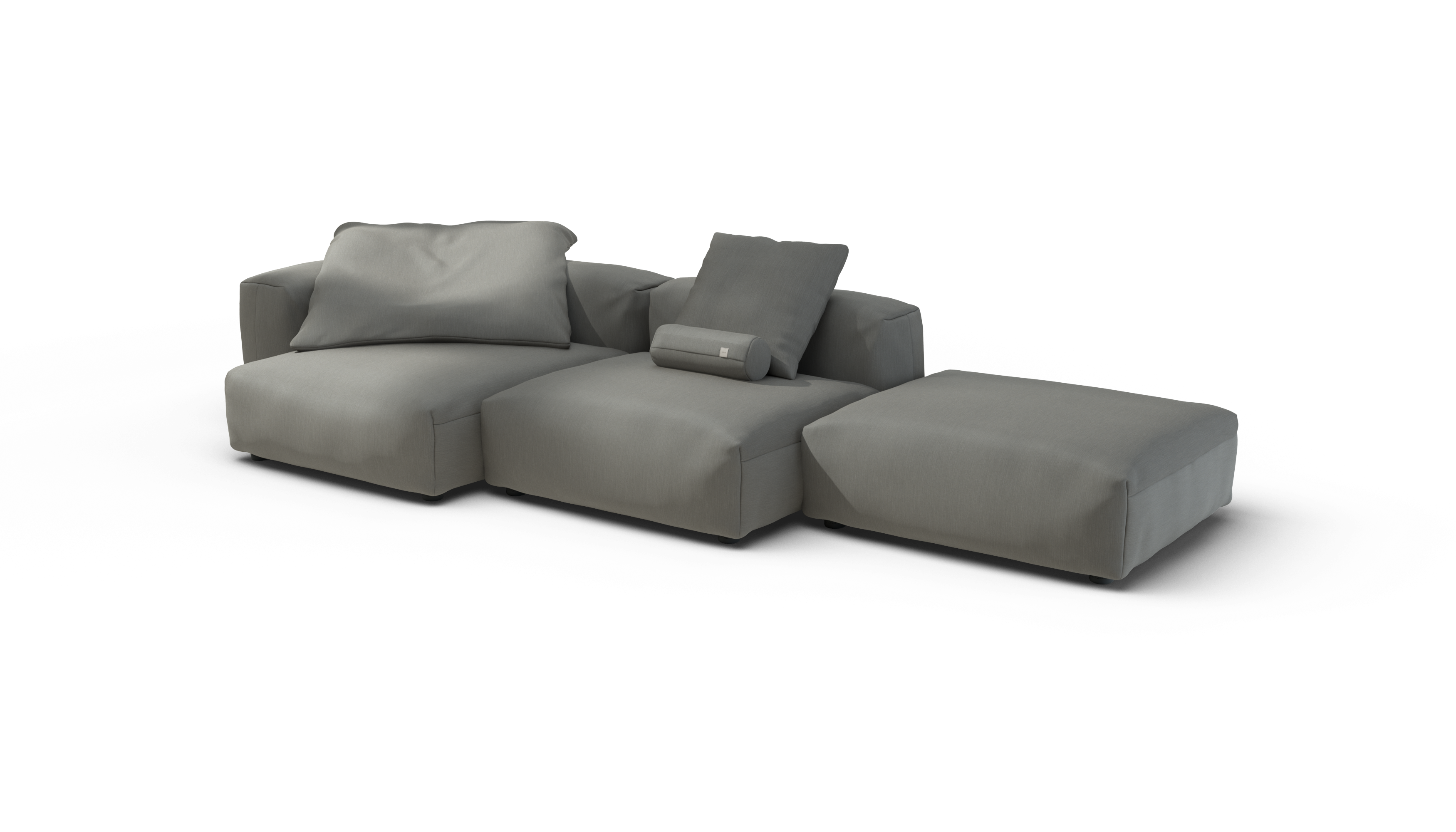 vetsak Set 04 divano modulare Flint Terrain 315x136 da esterno