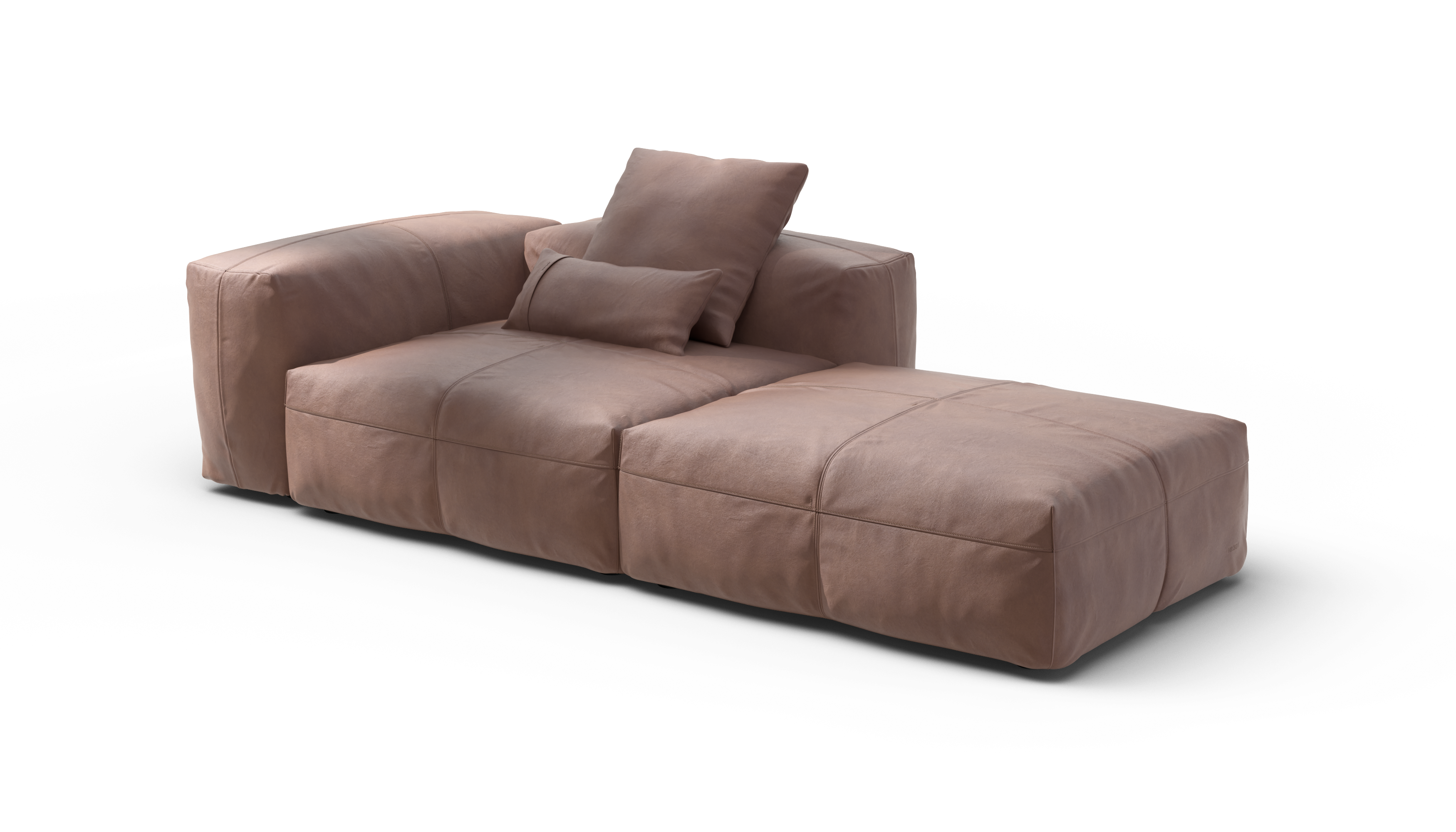 vetsak Sofa Set 01 Large divano modulare stone in pelle