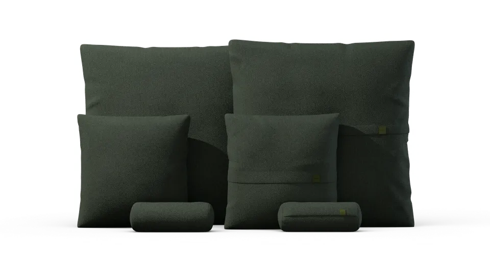 vetsak Pillow Set 3 cuscini mousse in bouclé loop