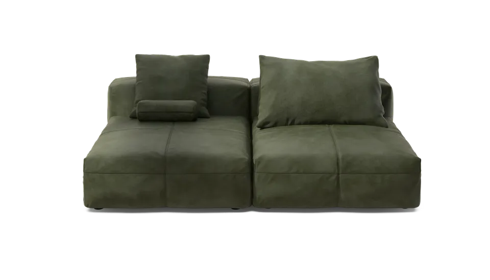 vetsak Sofa Set 01 XLarge divano pelle oliva 210x136 profondo