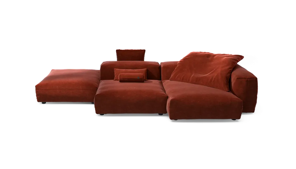 vetsak Sofa Set 09 The Island divano modulare suave zafferano