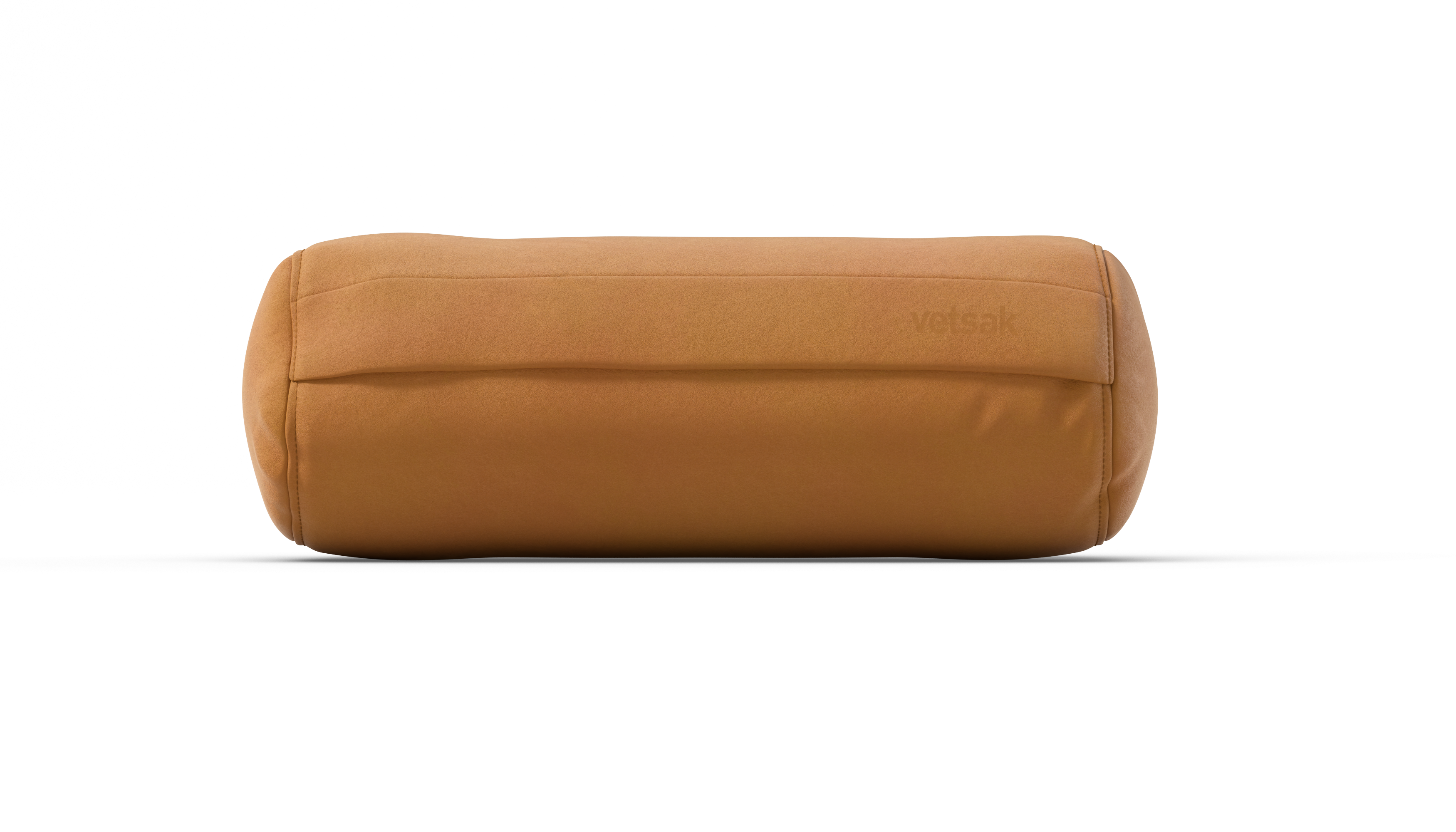 vetsak Noodle cuscino cilindrico pelle marrone