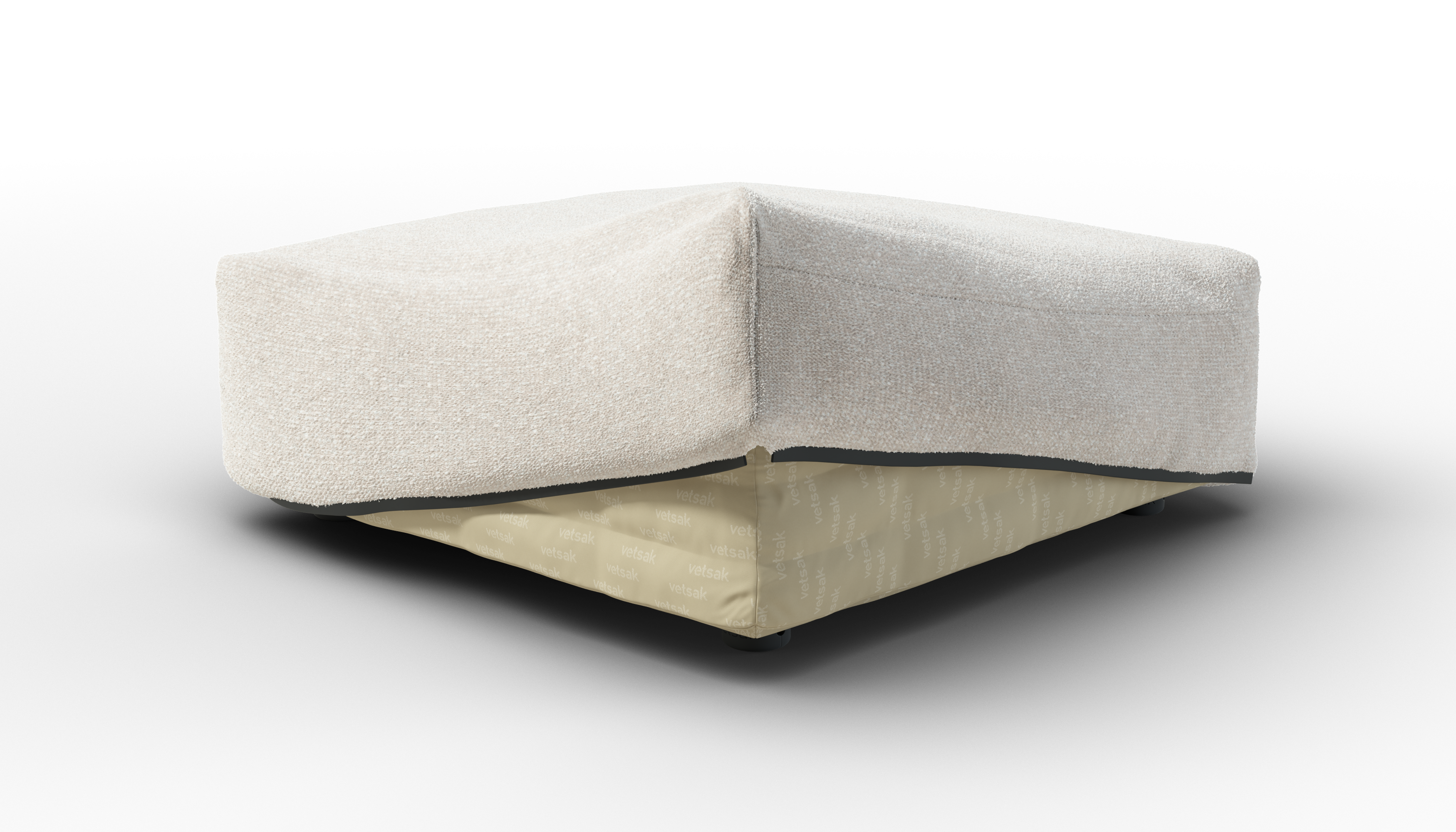 vetsak Sofa Seat Small fodera divano Nub crema 105x63