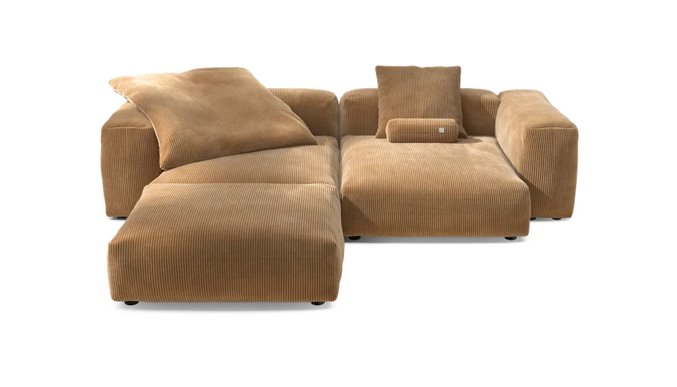 vetsak Sofa Set 03 divano cammello Cord Velour 272x220