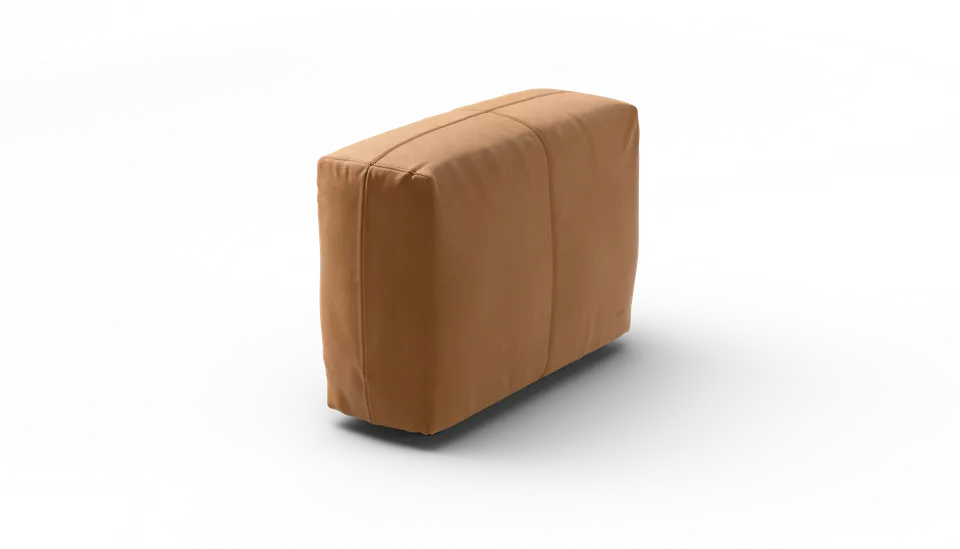 vetsak Sofa Side Medium modulo divano pelle marrone 84x31