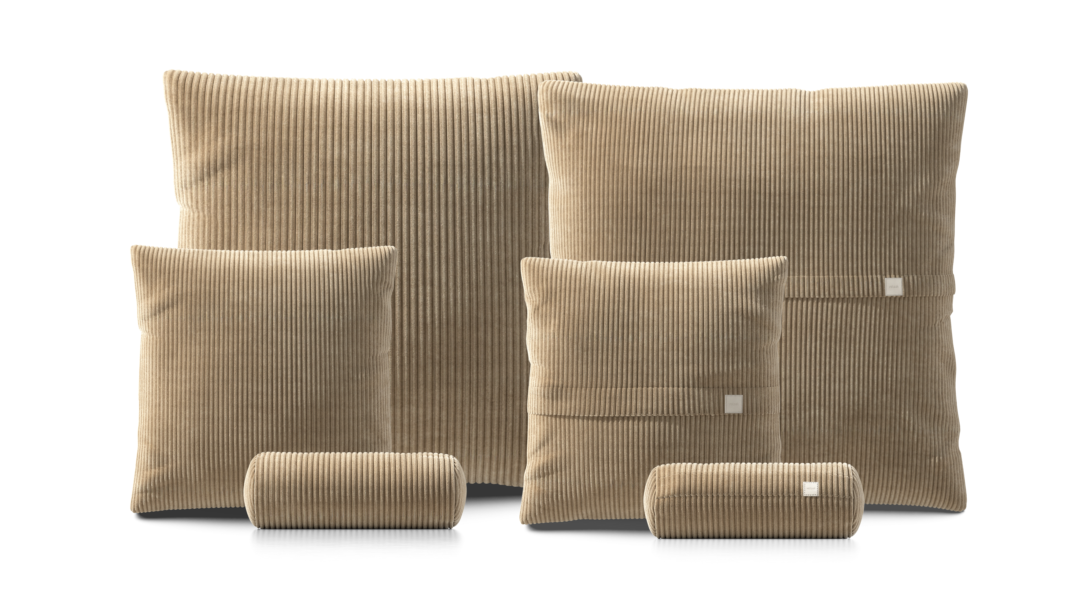 vetsak Pillow Set 3 set cuscini sabbia velluto