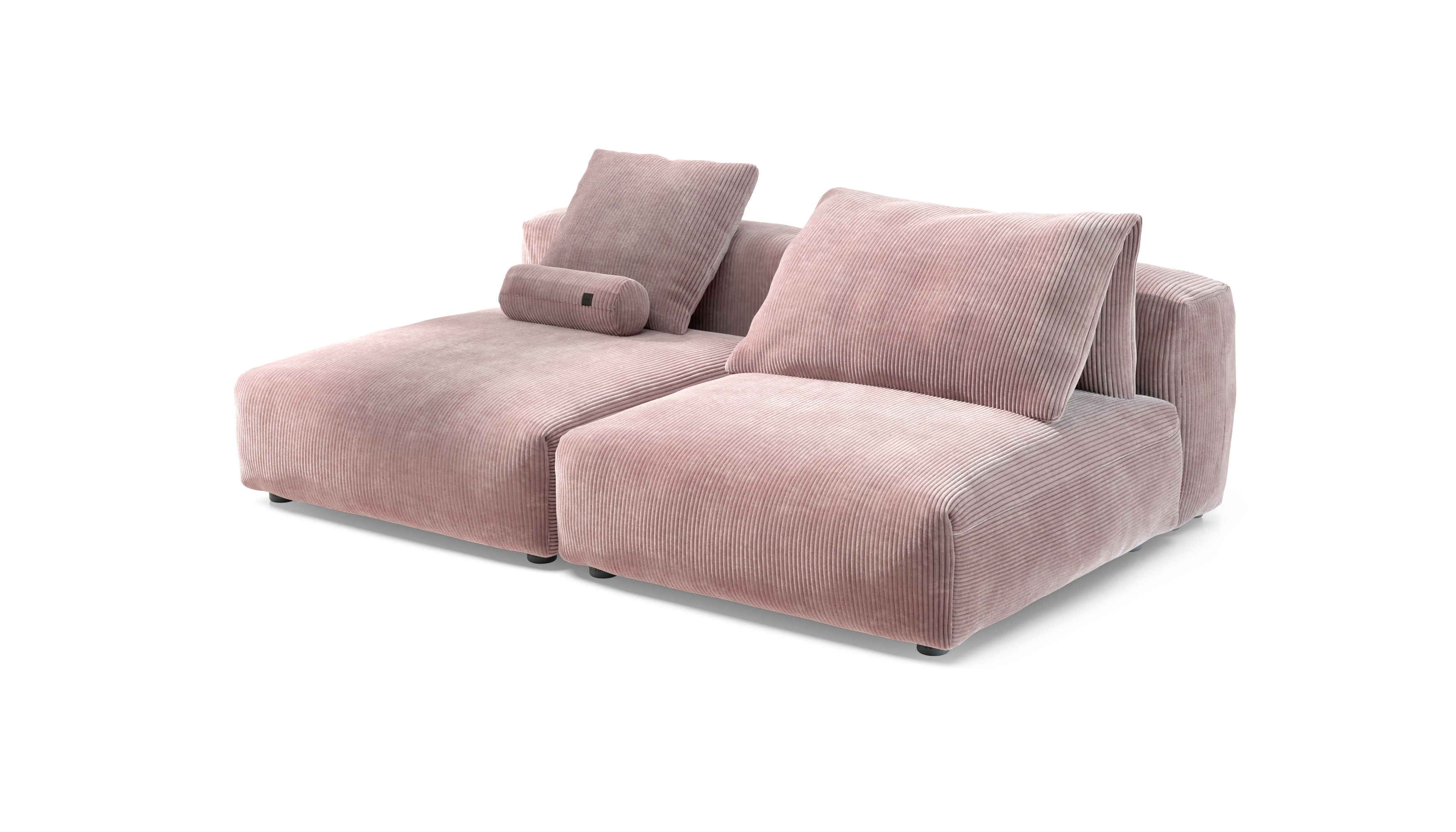 vetsak Sofa Set 01 XLarge divano 4 posti velluto rosa