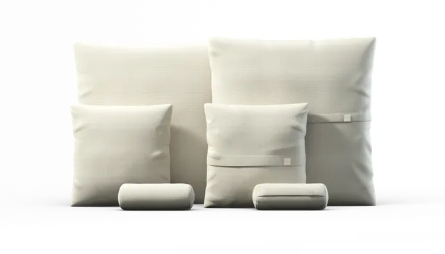 Vetsak Pillow Set 3 set cuscini crema in piqué da esterno