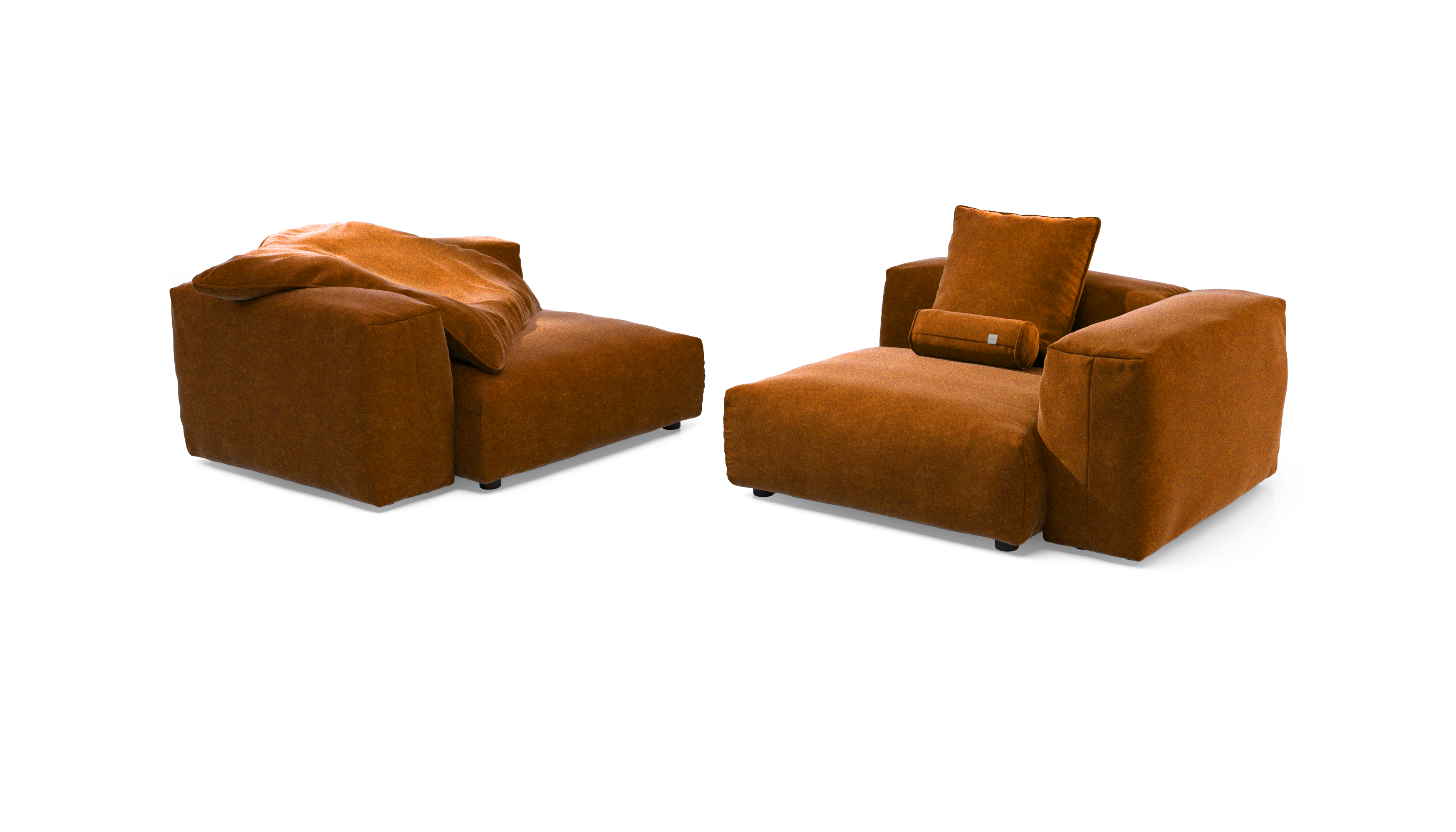 vetsak Sofa Set 02 Large divano 3,5 posti honey suave