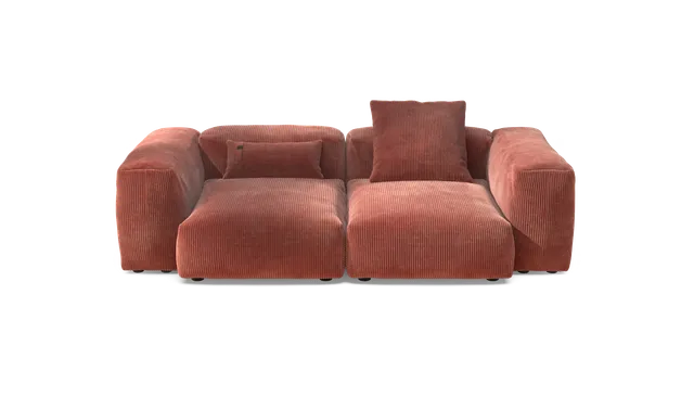 vetsak Sofa Set 02 Medium divano velluto mattone 230x115
