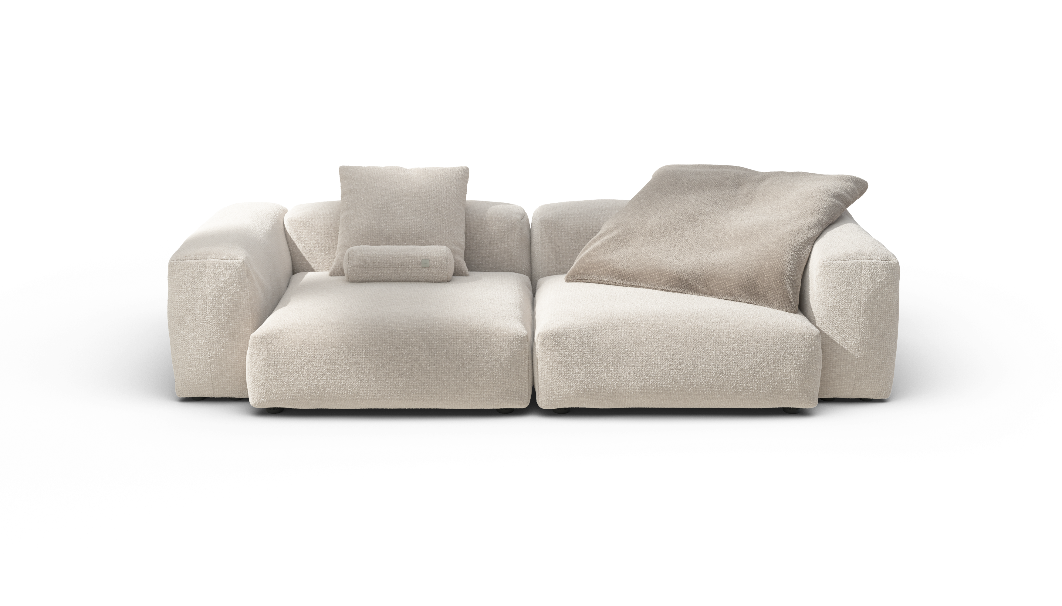 vetsak Sofa Set 02 Large divano modulare crema nub 272x115