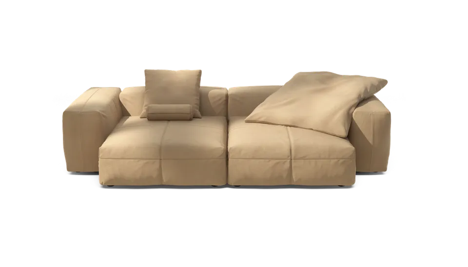 vetsak Sofa Set 02 XLarge divano beige in pelle