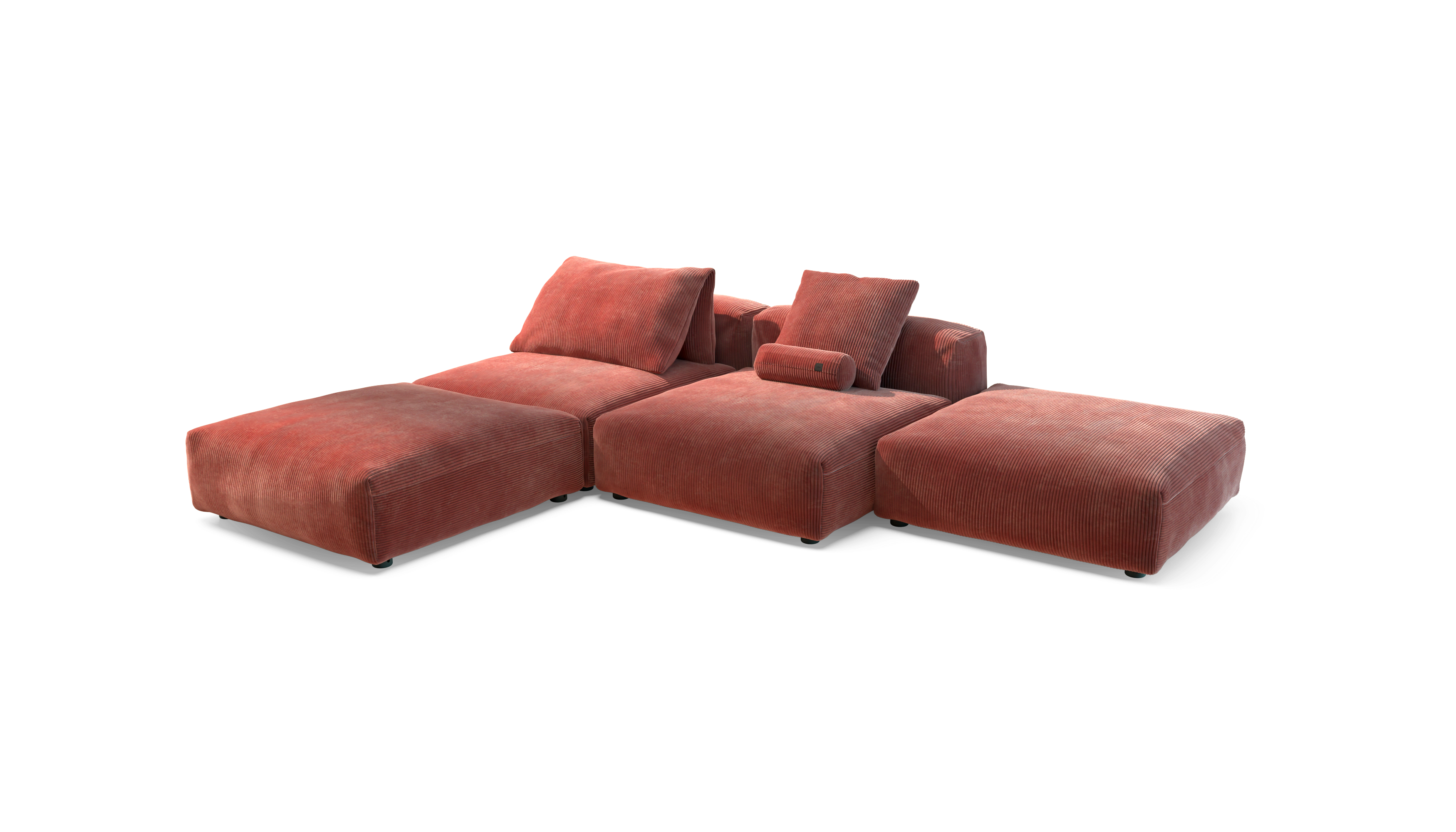 vetsak Sofa Set 08 divano mattone Cord Velour 210x241