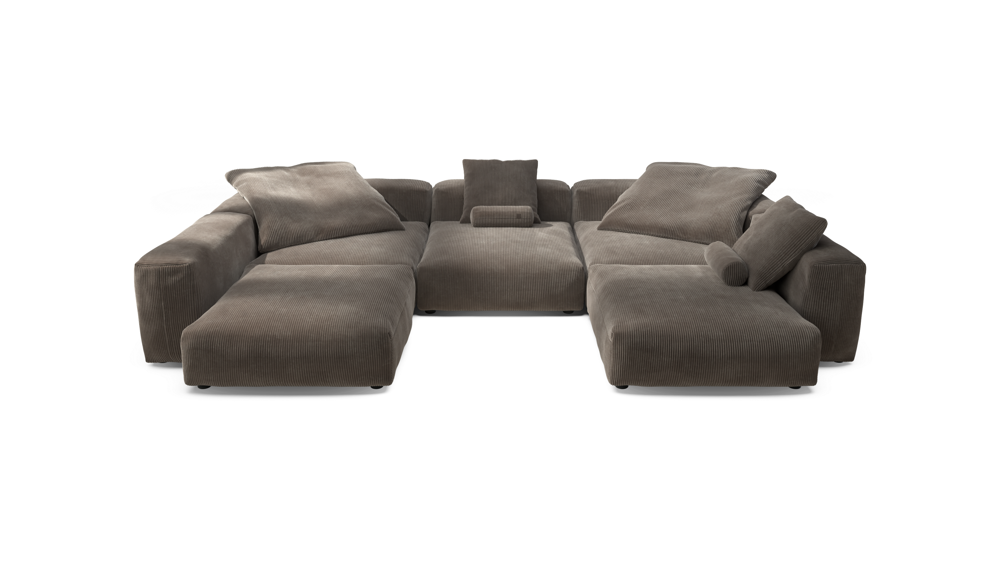 vetsak Sofa Set 06 divano angolare moka a U