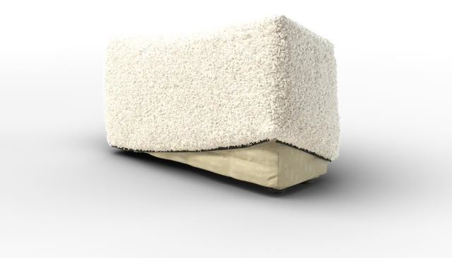 vetsak Cover Sofa Side Large fodera 105x31 crema