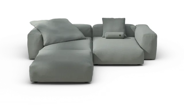 vetsak Sofa Set 03 Breeze divano angolare salvia 3,5 posti