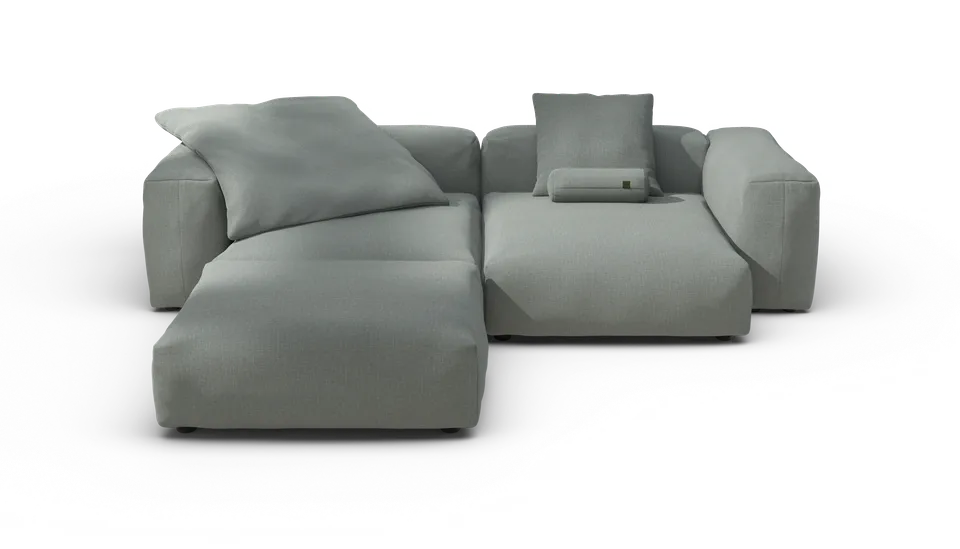 vetsak Sofa Set 03 Breeze divano angolare salvia 3,5 posti