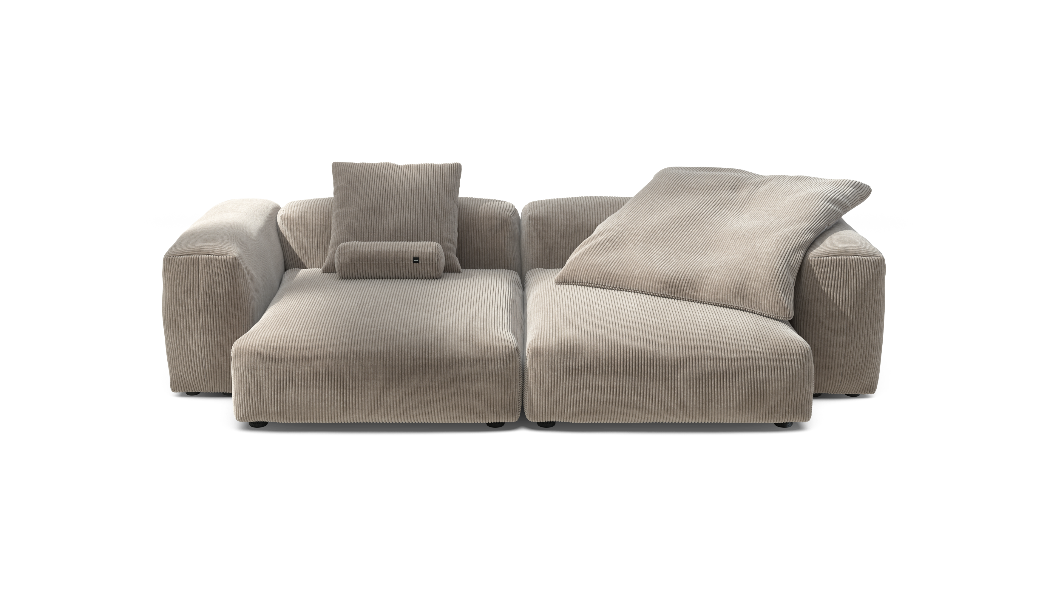 vetsak Sofa Set 02 XLarge divano modulare velluto platino 272x136