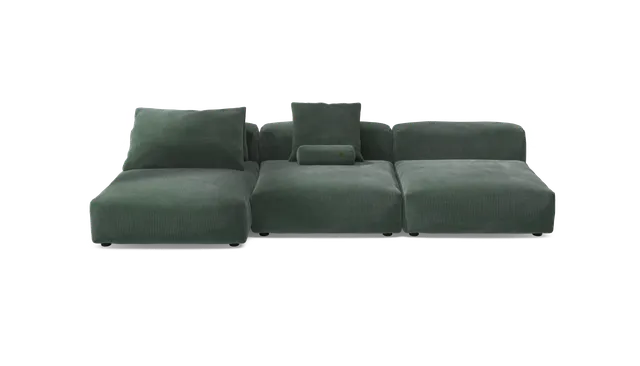 vetsak Sofa Set 04 divano modulare 5 posti velluto hunter